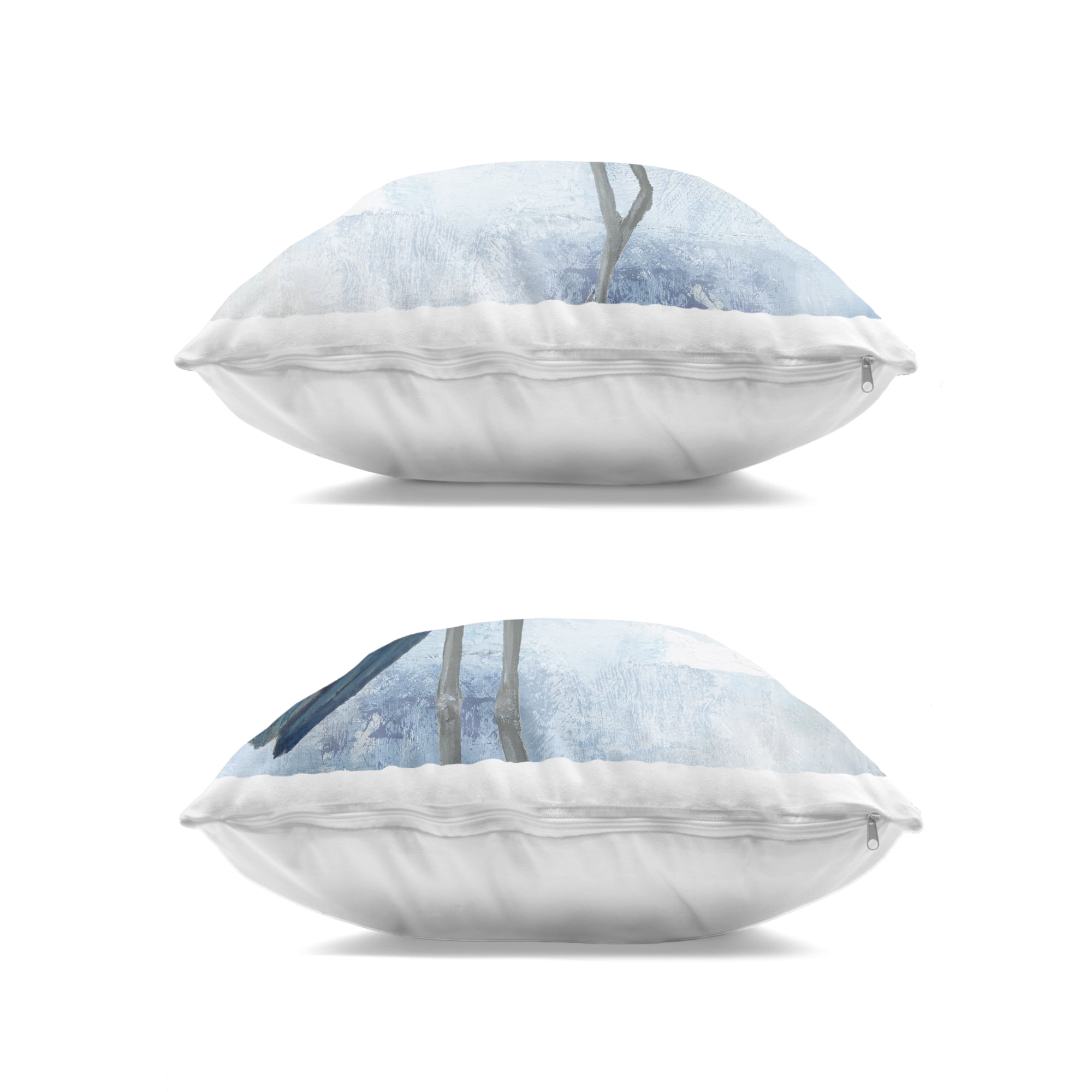 Stupell Industries Faded Blue Coastal Herons 2 Piece Decorative Printed Throw Pillow Set, design by Nan, 18 x 7 x 18
