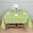 thumbnail image 4 of 60x60 Inch Waterproof Square Tablecloth, Thickened Polyester Table Cover for Dining & Parties, Floral Print, 4 of 6