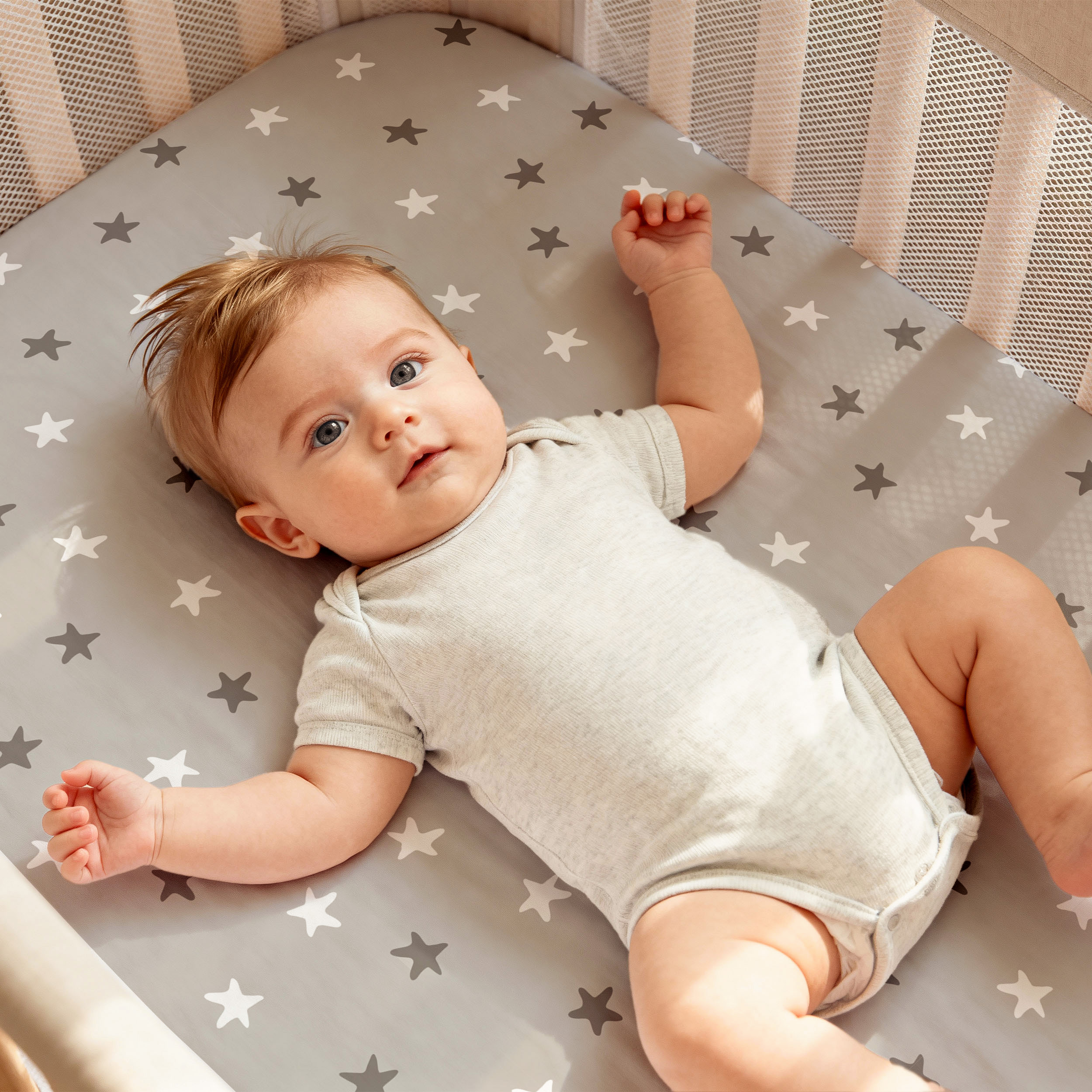 Gllquen Baby Fitted Crib Sheets 2-Pack, Rainbows photo 4
