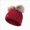 Wine Cap, variant on 1-4 Years Toddler Kids Beanie Winter Hats Warm Knit Cute Hat with Pom-Pom for Little Kids Daily Outdoor