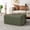Green + Faux Leather + Foam + Plywood+2, variant on Upholstered Square PU Leather Ottoman, Black