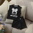 thumbnail image 2 of ZXLBBD Girls Summer Outfits 2 Piece Set Cute Toddler Tank Top and Shorts Playwear Soft Breathable Casual Relaxed Fit Outdoor Daily Wear Size 2 Y-3 Y, 2 of 3