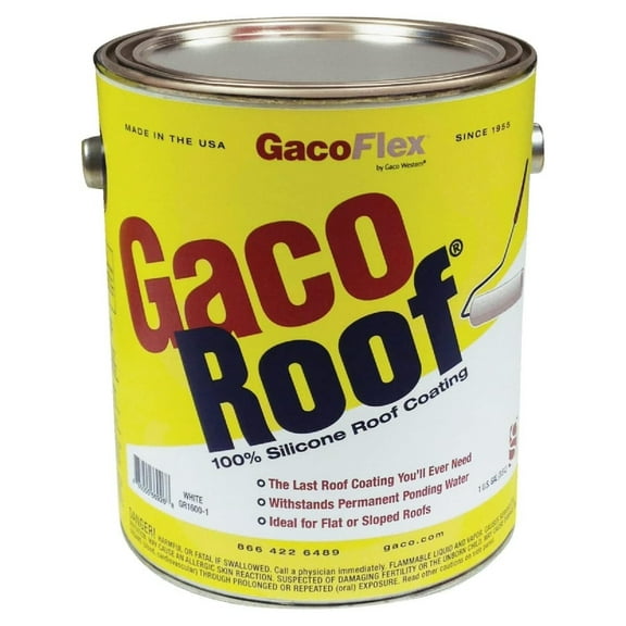 GacoFlex GacoRoof Silicone Roof Coating, 1 gal.