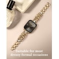 thumbnail image 4 of Wearlizer Celtic Knot Strap Compatible with Apple Watch Band for Women 42/41/40/38/46/45/44/49mm, Metal Braided Bracelet Strap for iWatch Ultra Series 10/9/8/7/6/5/4/3/2/1, 4 of 6