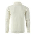 thumbnail image 4 of Awdenio Men's Casual Solid Color Long Sleeved Thickened Cardigan Jacket Sweater, 4 of 7