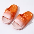 thumbnail image 5 of kpoplk Toddler Boys Girls Slippers Cute Bear Home Slippers Indoor Slippers for Toddle Kids Boys Girls(Orange,13), 5 of 6