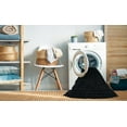 thumbnail image 2 of Ahgly Company Machine Washable Indoor Rectangle Contemporary Night Black Area Rugs, 4' x 6', 2 of 7