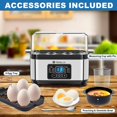 Electric Egg Cooker with Rapid Boiling & Steaming, Auto Shut-Off ...