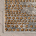thumbnail image 5 of Well Woven Custom Size Runner - Choose Your Length - Elesse Grey & Golden Rust Abstract Geometric Dots 31 Inches Wide x 65 Feet Long Runner (31" x 65' Runner) Rug, 5 of 6
