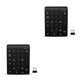 thumbnail image 2 of Injueey Mini teclado numérico Teclado inalámbrico Teclado de 27 teclas Teclado de respuesta rápida Teclado con batería Accesorios para 2.4G 2Conjunto, 2 of 6