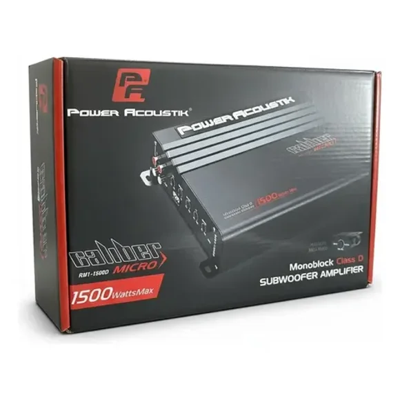 Amplificador Power Acoustik Micro Rm1-1500d Clase D 1 C
