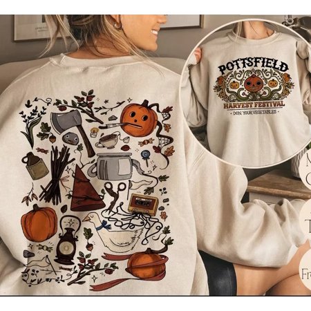 Halloween Pottsfield Harvest Festival Sweatshirt, Over The Garden Wall Sweatshir