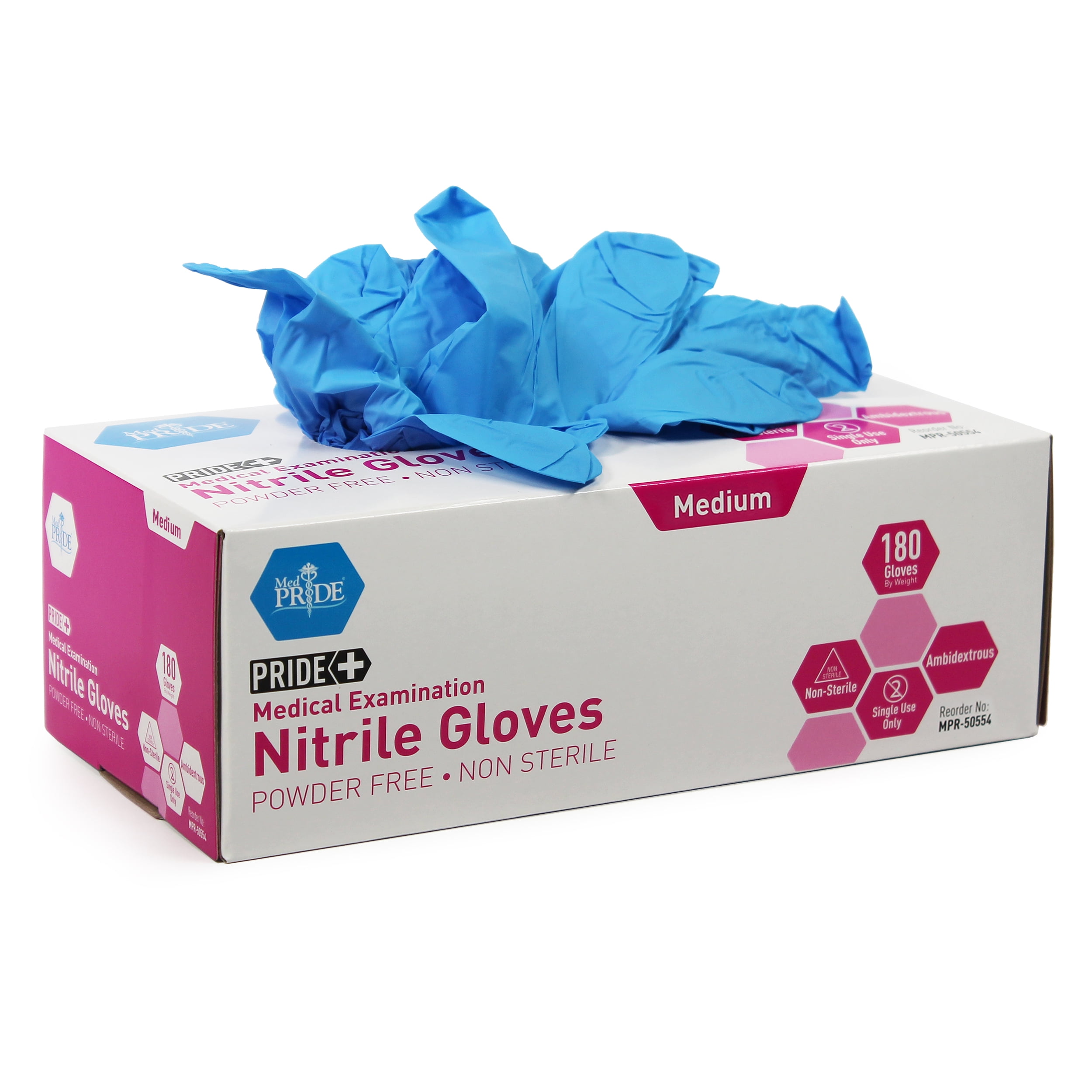 medpride nitrile exam gloves