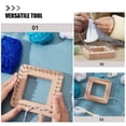 thumbnail image 3 of Homoyoyo 1Pack Beige Square Knitting Loom Wood Material For Professionals Weaving Projects, 3 of 7