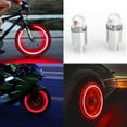 thumbnail image 4 of homeholiday 2/4/6pcs Colorful Neon Strobe LED Tire Valve Cap Motorcycle Bike Auto Car Super Bright Tire Light, 4 of 7