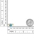thumbnail image 4 of Gem Stone King 10K Yellow Gold Swiss Blue Topaz Solitaire Engagement Ring for Women (2.30 Cttw, Cushion 8MM, Gemstone November Birthstone, Available in Size 5, 6, 7, 8, 9), 4 of 4
