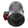 thumbnail image 1 of Válvula de Compuerta de Conducto de Aire Eléctrico de Acero Inoxidable de 125 mm, Compuerta de Aire Motorizada para Conductos de Aire HVAC, Accionamiento del Actuador de CA 220 V, 1 of 5