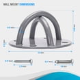 thumbnail image 5 of LORESO Wall Ceiling Anchor - Heavy Duty Mount Bracket for Trapeze Suspension Straps, Yoga Swings, Hammock, Boxing Punching Bags, Body Strength Gym Equipment and Battle Ropes, 5 of 6