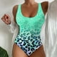thumbnail image 2 of Gibobby Traje de Baño Sexy Bikini 2023 Traje de baño de 1 pieza para mujer Traje de baño de playa para mujer Tie Dyed 3D Impreso Verano europeo y america(Verde de menta,G), 2 of 5