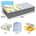 thumbnail image 4 of Caja de almacenamiento debajo de la cama Bolsa de almacenamiento de edredones plegable Bolsa de edredones reforzada portátil Caja de almacenamiento de ropa plana debajo de la cama, 4 of 4