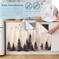 thumbnail image 5 of Rustic Mist Forest Sink Skirt 11"Wx13"L,Dustproof Under Sink Curtain with Self Adhesive Tape,Vintage Watercolor Natural Landscape Cabinet Curtain Cover for Bathroom Vanity,Kitchen Storage Shelf, 5 of 9