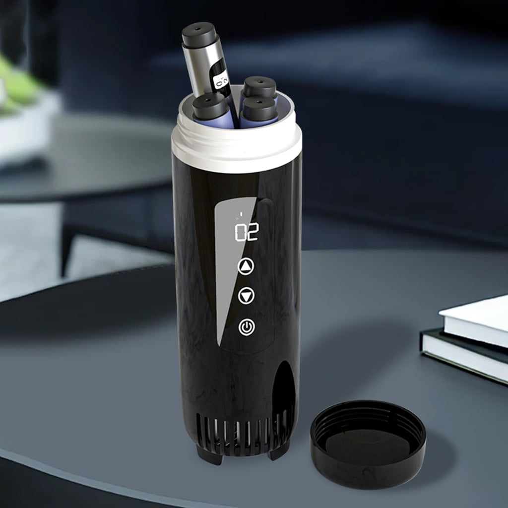 Portable LCD Insulins Refrigerated Cup Coolers Flask Outdoor Beverage Refrigerator Fridge for Outdoor