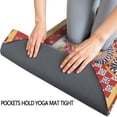 thumbnail image 3 of Pioneer Flower Floral Print Pattern Hot Yoga Mat Towel Non Slip for Hot Yoga - Quick-Drying Yoga Mat Cover with 4 Corner Pockets with Travel Bag - Hot Yoga Towel Non Slip 70"x26", 3 of 6