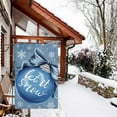 thumbnail image 2 of Let It Snow Winter Garden Flag Christmas Ball Garden Flags 12.5x18 Inch Double Sided Burlap Snowflake Yard Flags for Winter Christmas Seasonal Outside Outdoor House Decoration (ONLY FLAG), 2 of 6