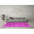 thumbnail image 3 of Ahgly Company Indoor Round Oriental Pink Industrial Area Rugs, 7' Round, 3 of 4