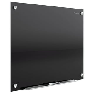 Tru Red Tempered Glass Dry Erase Board Black 4' x 3' (TR61200)