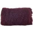 thumbnail image 3 of SARO 3564.BK1220B 12 x 20 in. Wool Mongolian Lamb Fur Throw Pillow  Black, 3 of 7