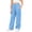 Blue, variant on Busydd Girls Cargo Sweatpants 5-15 Years Solid Color Multi Pocket Casual Pants Comfy Solid Color Elastic Waist Teen Girls Athletic Pants 5-6 Years
