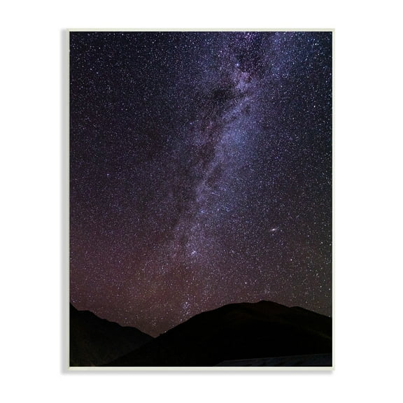 Stupell Industries Breathtaking Night Stars Milky Way Shining Over Mountains Photograph Unframed Art Print Wall Art, Design by Steve Smith