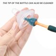 thumbnail image 6 of Baby Bottle and Nipple Brush Silicone Bottle Brush Long Spinning Handle Cleaning Brush for Cleaning Breast Pump - green, 6 of 6