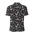 thumbnail image 4 of Rocae Anchors for Men's Short Sleeve Polo Shirt, Quick Drying Performance Moisture Wicking Sports Men's Golf Shirt X-Large, 4 of 9