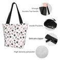 thumbnail image 3 of Lsque Cute Dinosaur Pattern Beach Tote,Shoulder Handbag,Spacious Tote Bag,Lightweight Travel Bag,Versatile Shopping Bag, 3 of 6