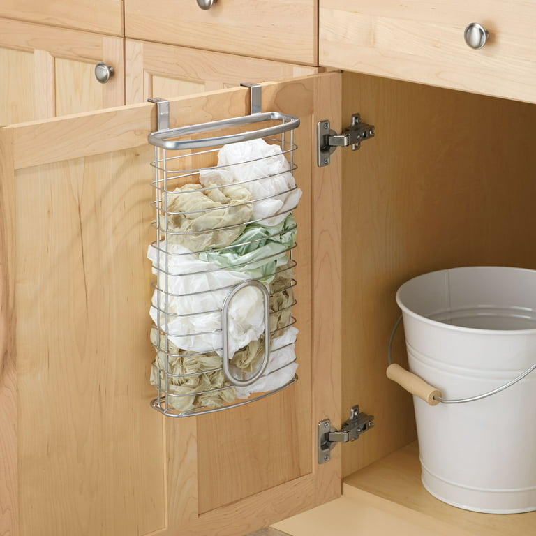 mDesign Over Cabinet Kitchen Storage Organizer Holder or Basket - Hang Over