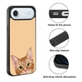 thumbnail image 2 of WIRESTER Shockproof Soft Rubber Cover Case for Apple iPhone 17 Air 6.6" 2025, Animal Orange Tabby Kitten Cat On Sunset Background, 2 of 5
