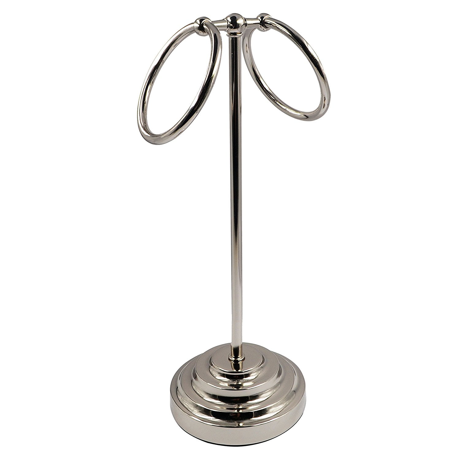 Neat O Deluxe Satin Nickel Steel Hand Towel Holder Free Standing
