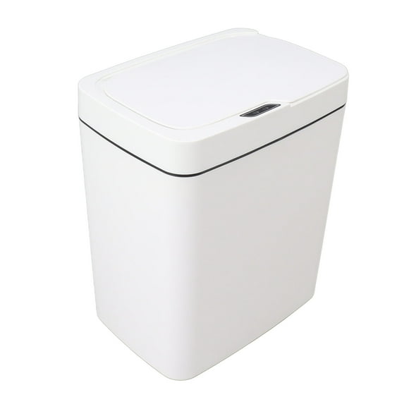 Automatic Trash Can, Sensitive Sensor Smart Garbage Can White PP 18L Great Sealing Performance for Living Room
