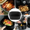 thumbnail image 7 of sunsanly Silicone Air Fryer Basket Tray Square Reusable Silicone Pot for 7QT Air Fryer BPA-Free Steamer Oven Liner Easy Clean Air Fryer Accessory with Handles, 7 of 7