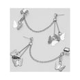 thumbnail image 4 of Pendientes Ganfancp Señoras Moda Diamante Perla Larga Cadena Borla 1 Par, 4 of 7