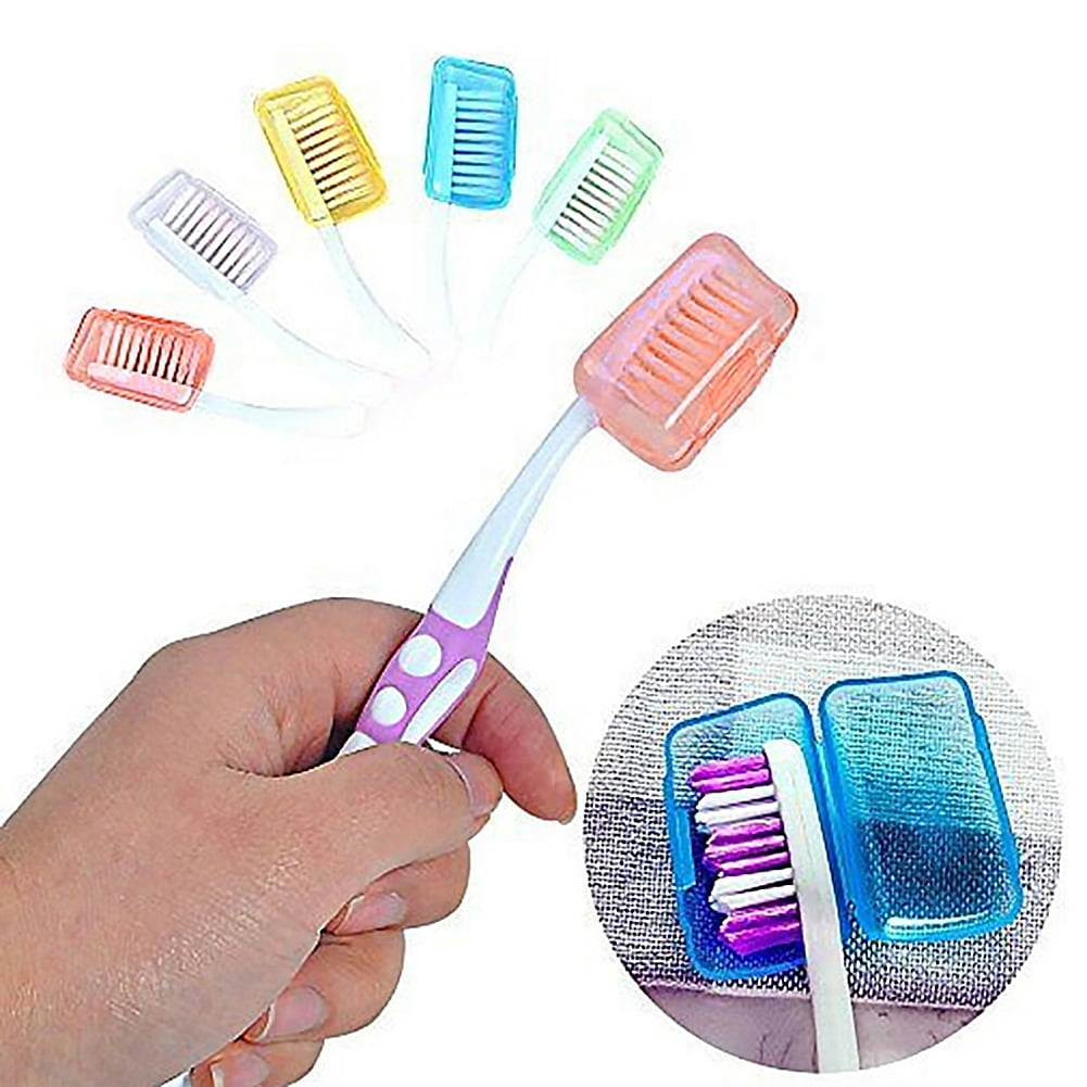 Bluelans 5Pcs Portable Toothbrush Head Cover Case Storage Box Holder