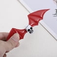 thumbnail image 4 of Unique Bargains 1 Pc Hair Clip Halloween Funny Bat Wing Skull Hair Clips for Women Red, 4 of 5