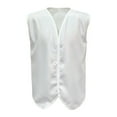 thumbnail image 2 of Ticikt Unisex Girls Boys Shiny Hipster Vest One Button Fashion Waistcoat Party Club Sleeveless Jacket Outerwear,Color:Silver,185, 2 of 4