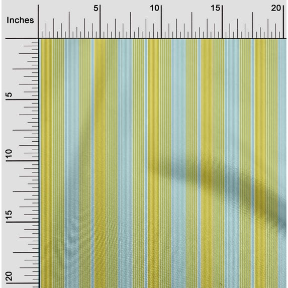oneOone Organic Cotton Poplin Twill Fabric Multicolor Stripe Fabric Prints By Yard 42 Inch Wide
