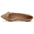 thumbnail image 3 of Cole Haan Bellport Bow Skimmer W29289 Suede Womens Shoes (Blush Tan, 4 UK - 37 EU - 6.5 US), 3 of 4