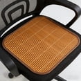 thumbnail image 3 of Hyknon Cooling Bamboo Chair Cuhsions Breathable Anti-Slip Car Seat Cushion Comfortable Chair Mat Pads for Office Home Summer (15.7x15.7"), 3 of 7