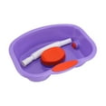 thumbnail image 2 of Bañera de lavado de cabello enjuague Tazón de limpieza para el cabello bandeja de lavado portátil bandeja para lavado para sala de estar de noche Púrpura, 2 of 8