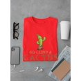 thumbnail image 3 of Go Climb A Cactus Cartoon Graphic Men T-Shirt, Male x-Large, 3 of 4